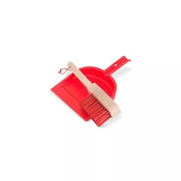 Melissa & Doug Brand New 6pc Set Wooden Broom, Duster & Mop Toy Set for Kids - Picture 3 of 13